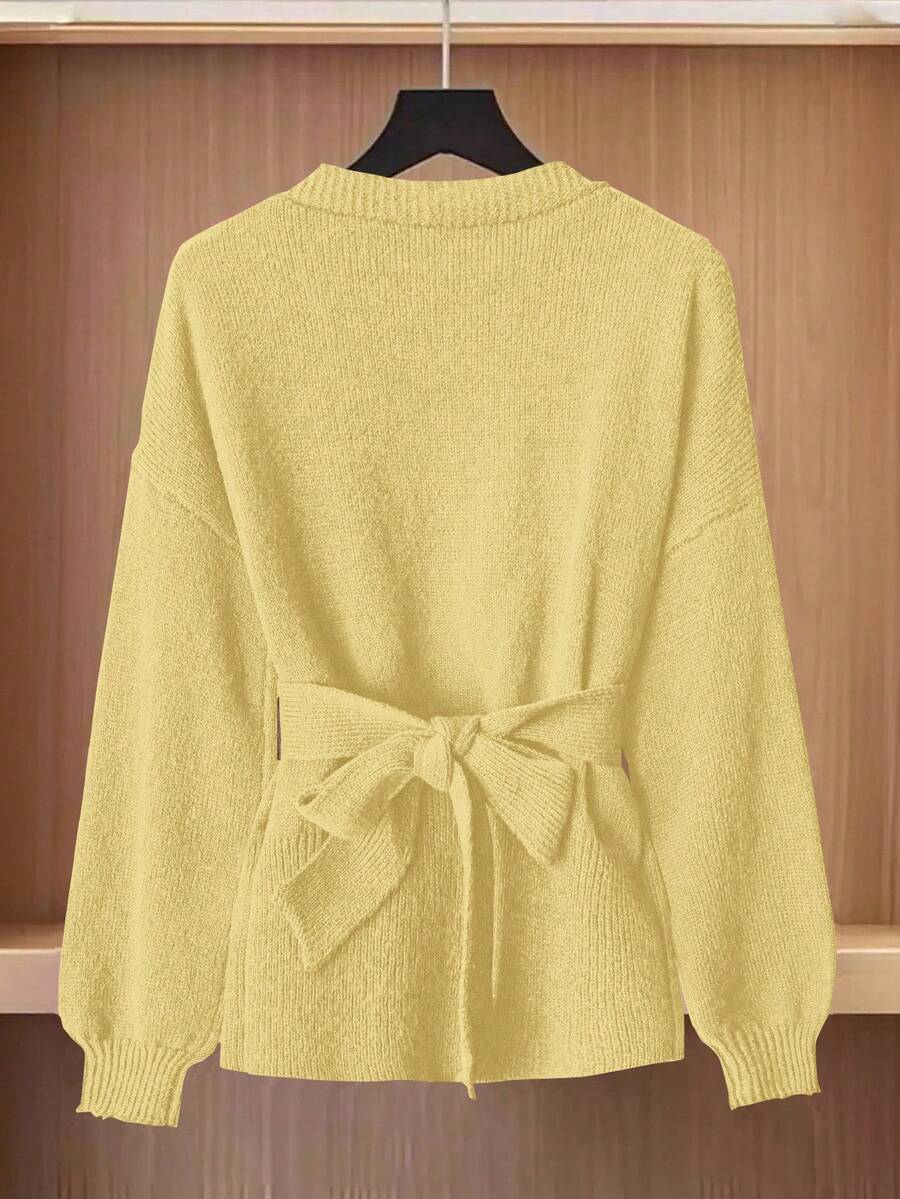 Oria Side-Wrap Sweater