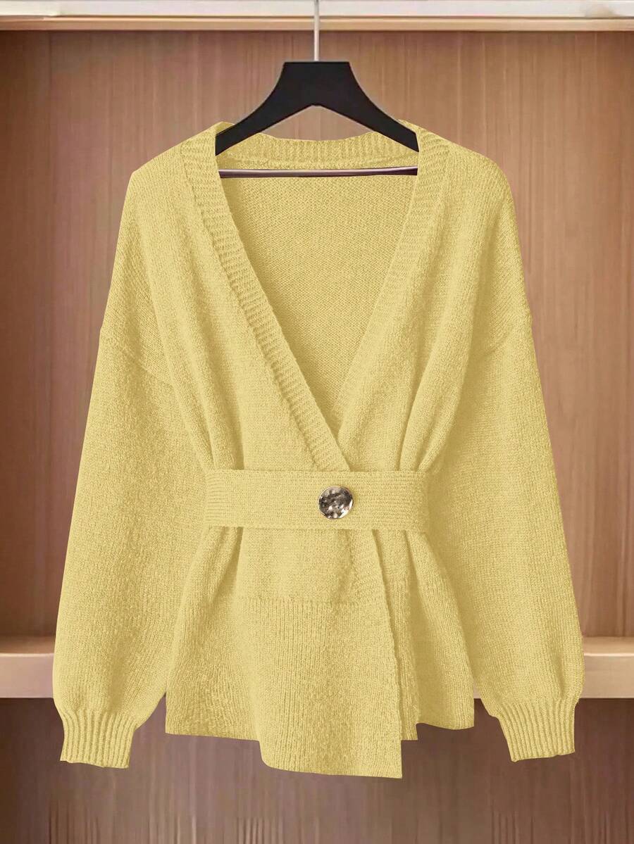 Oria Side-Wrap Sweater