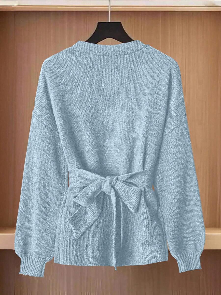 Oria Side-Wrap Sweater