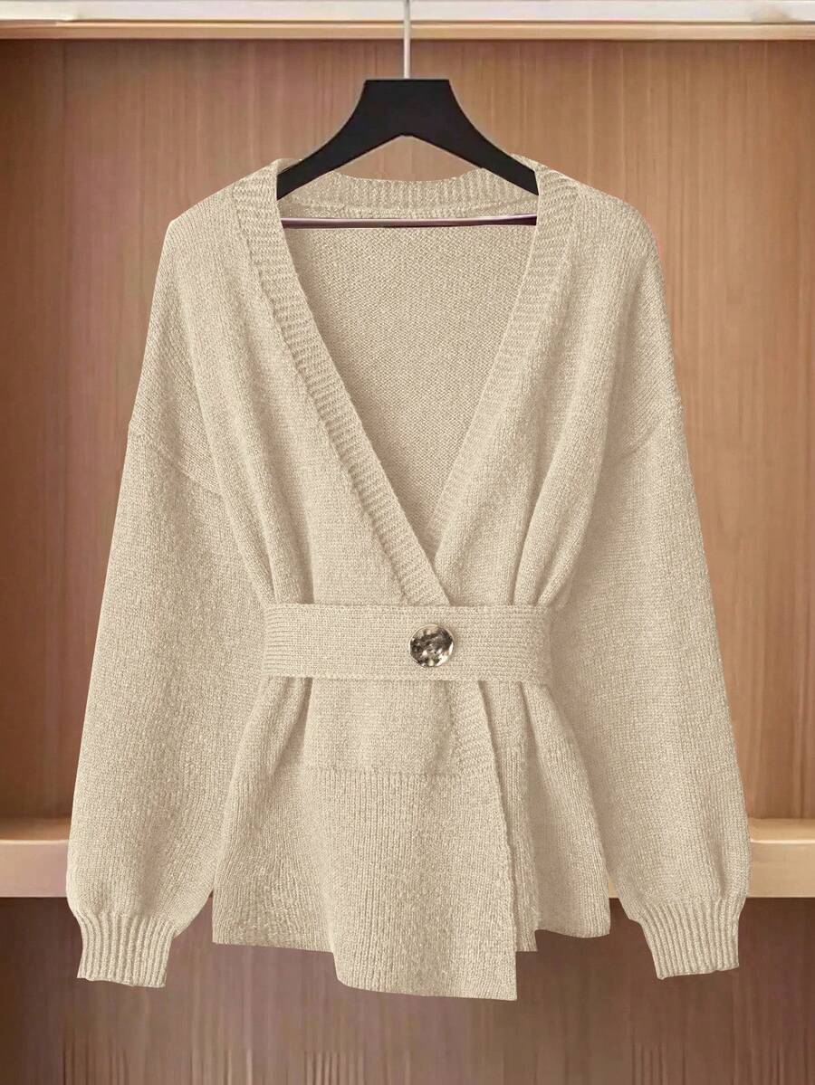 Oria Side-Wrap Sweater