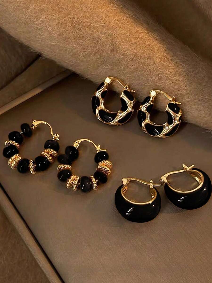 Coraline Stud/Hoop Earring Set