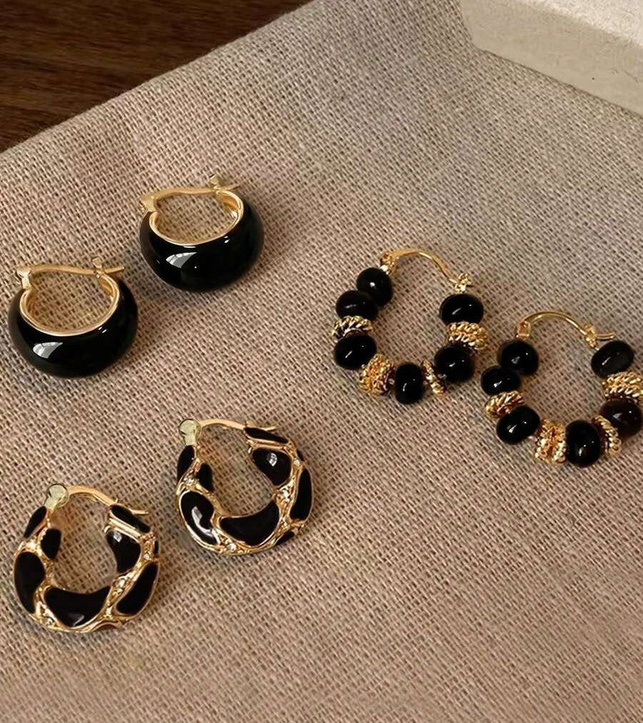 Coraline Stud/Hoop Earring Set