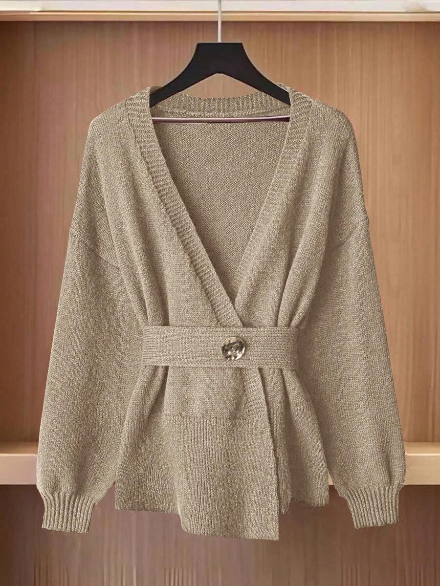 Oria Side-Wrap Sweater