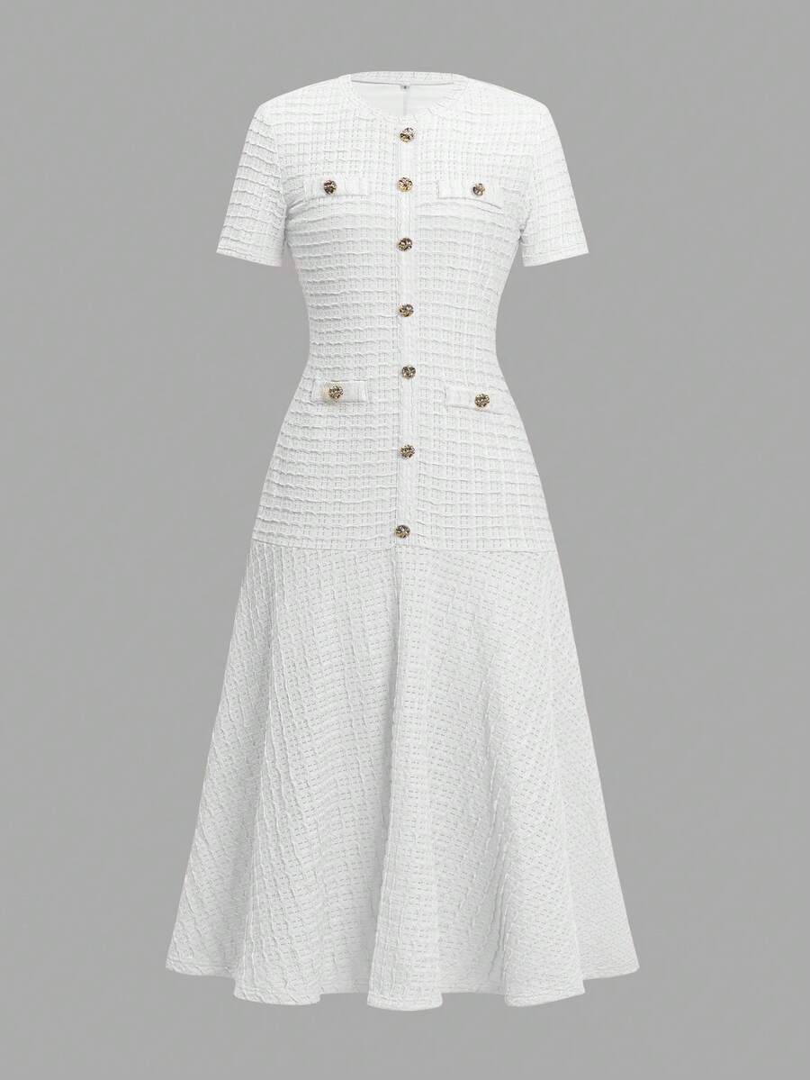 Azeen Short-Sleeve Dress