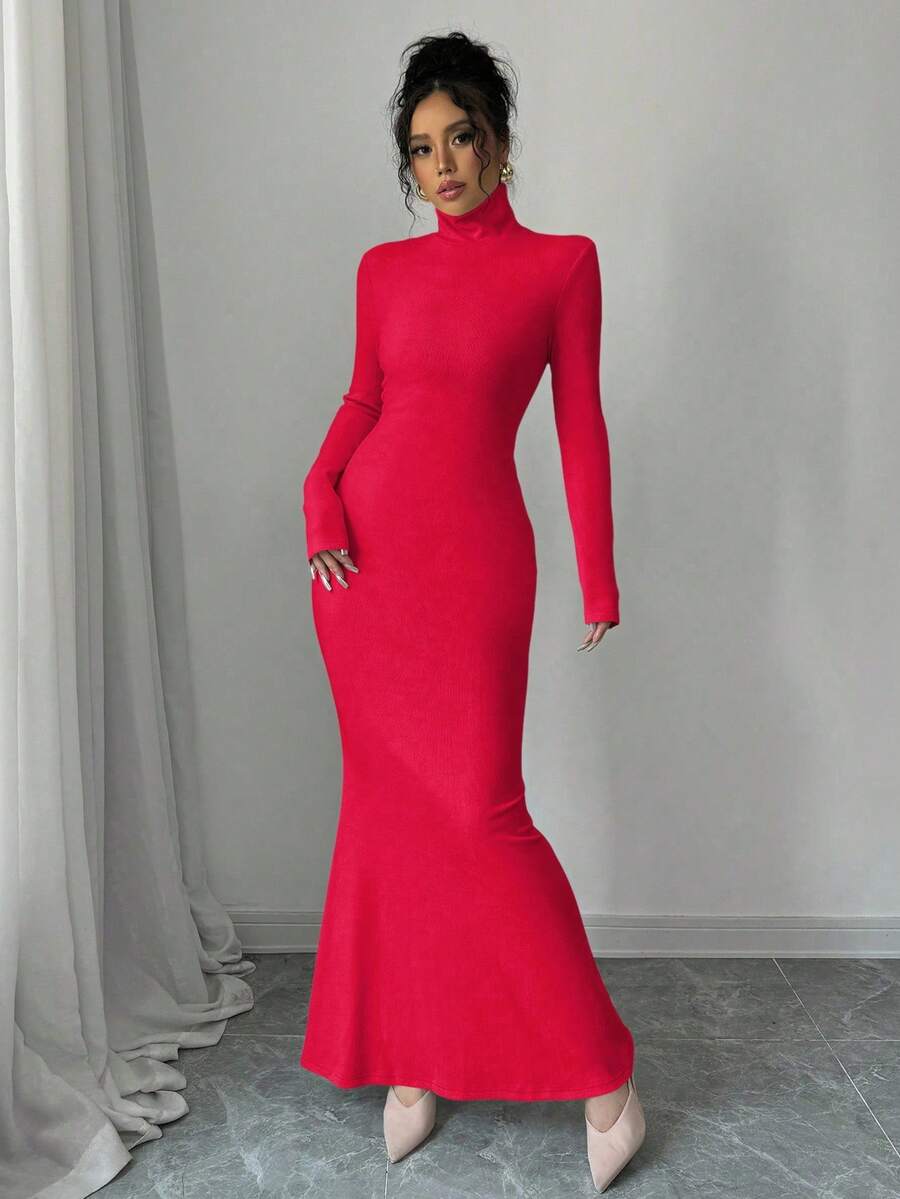 Malika High Neck Dress Set