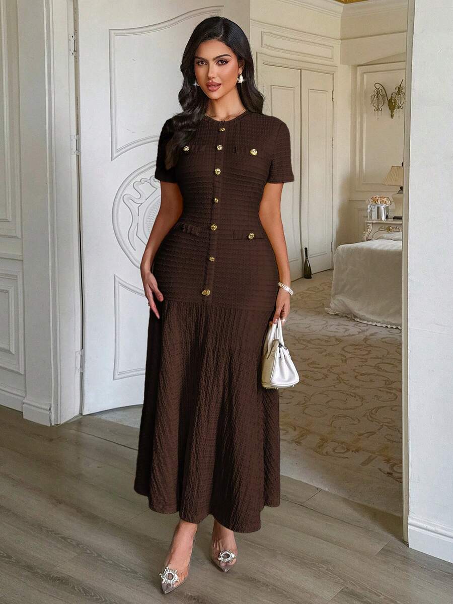 Azeen Short-Sleeve Dress