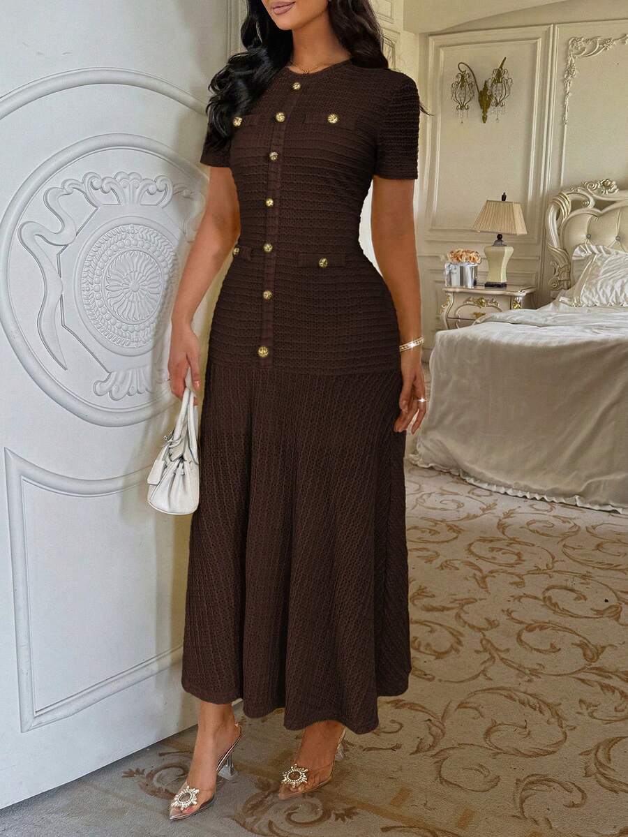 Azeen Short-Sleeve Dress
