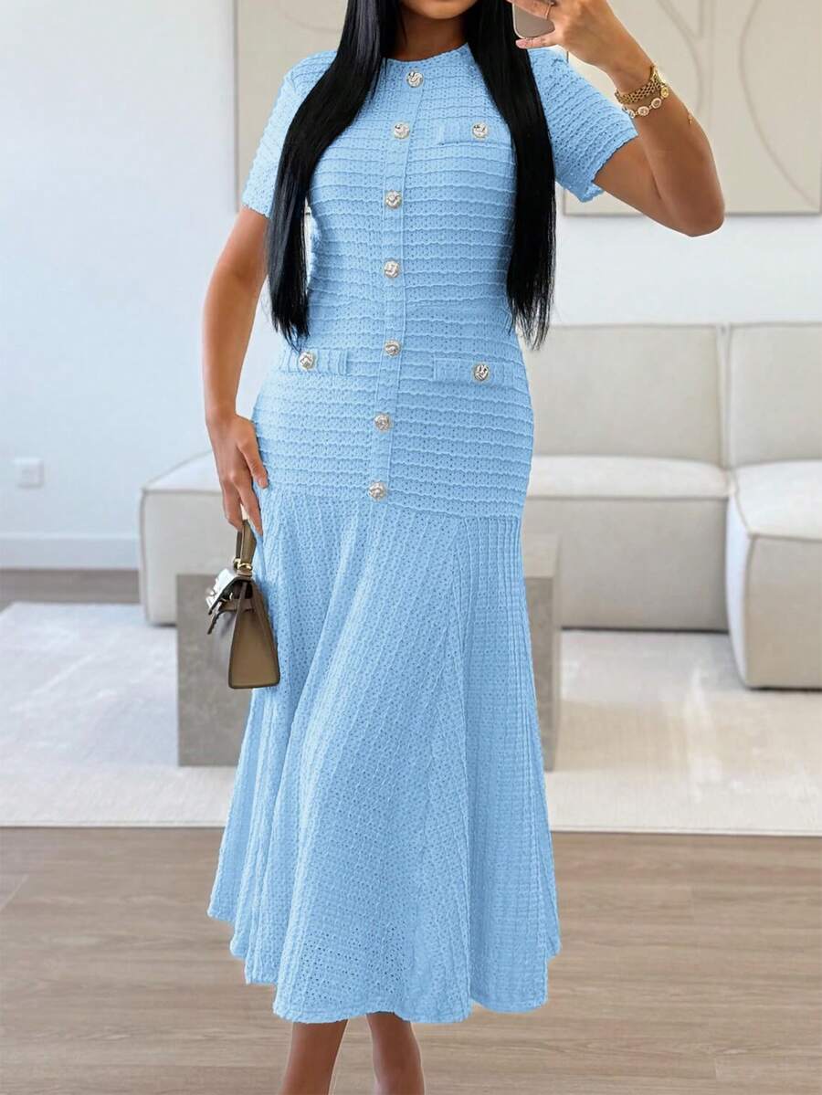 Azeen Short-Sleeve Dress