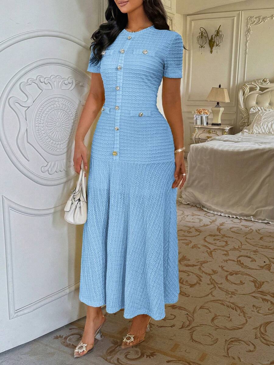 Azeen Short-Sleeve Dress
