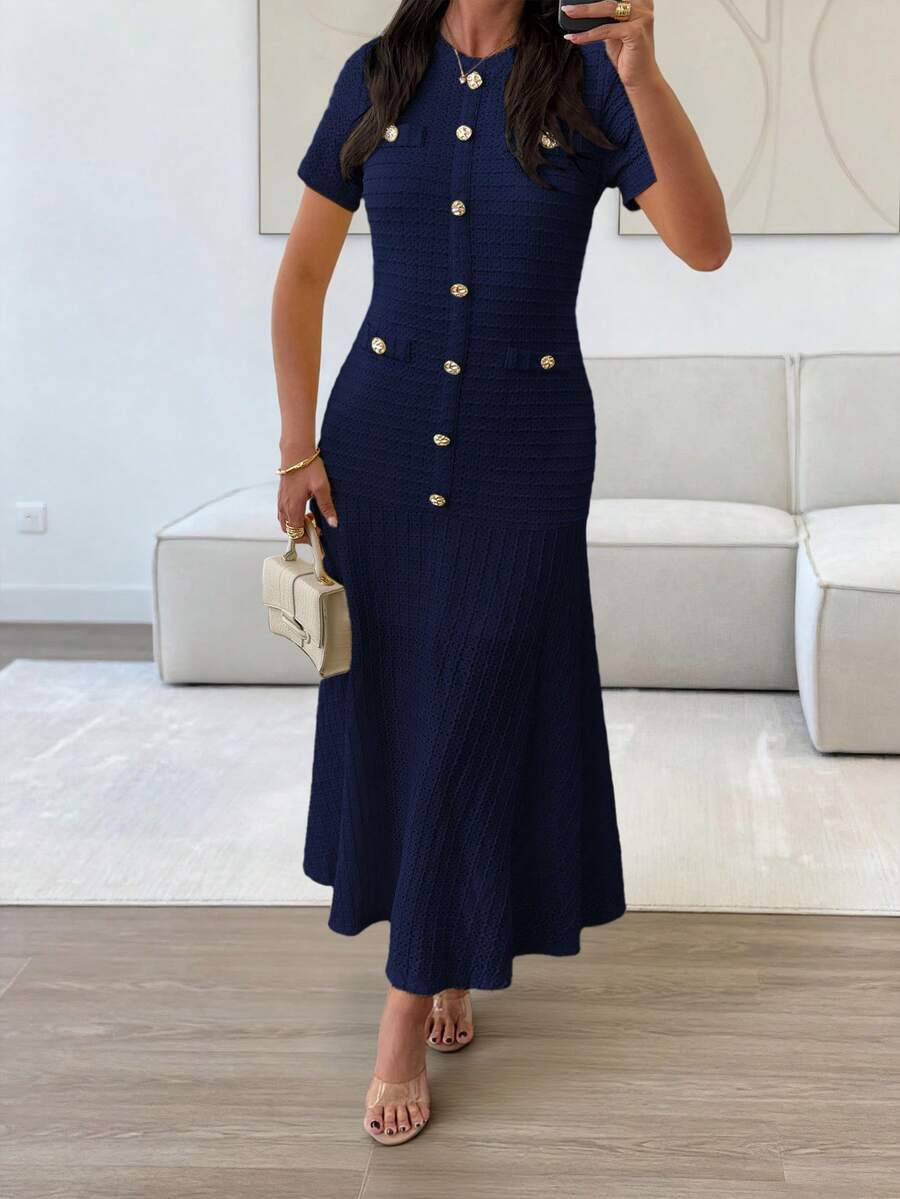 Azeen Short-Sleeve Dress