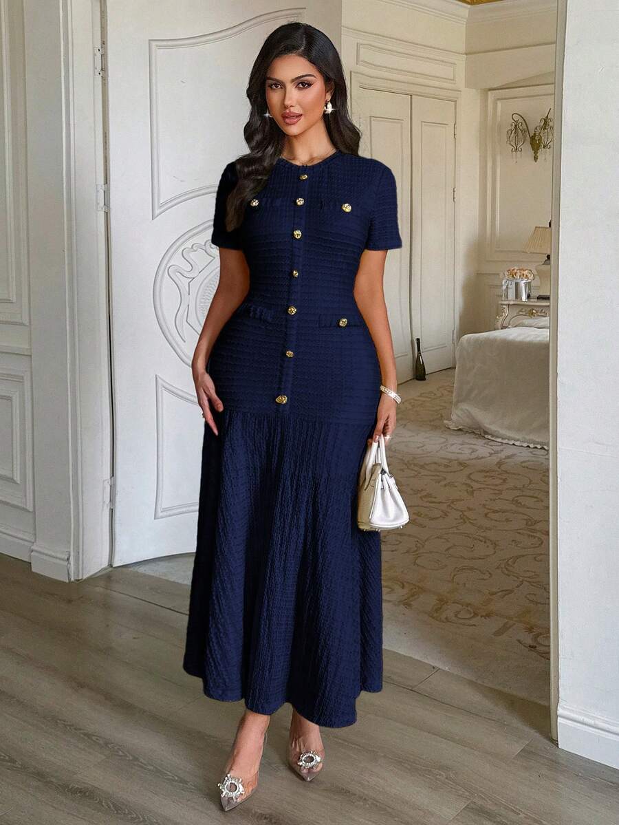 Azeen Short-Sleeve Dress
