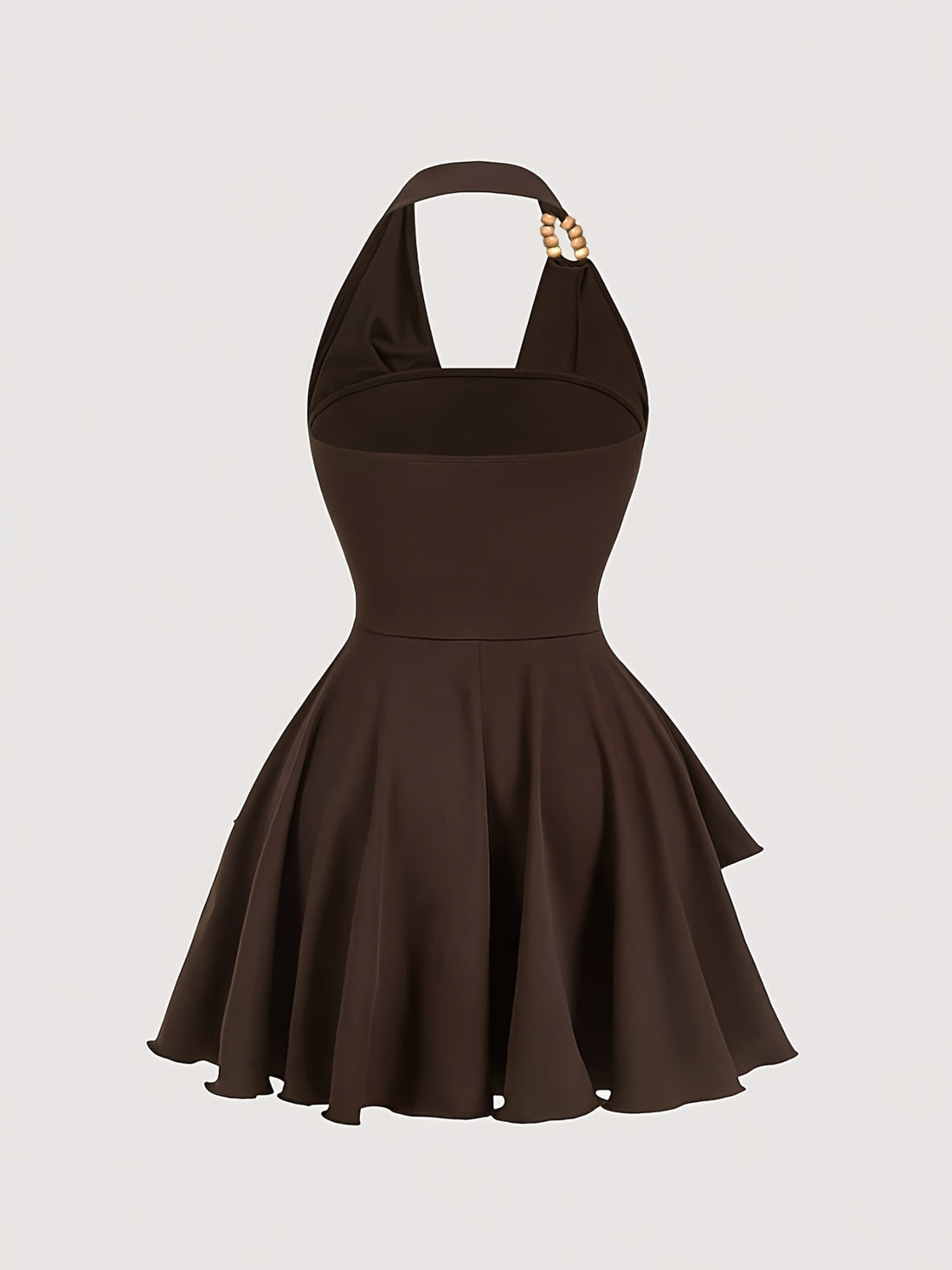 Hailey Beaded-Neck Dress