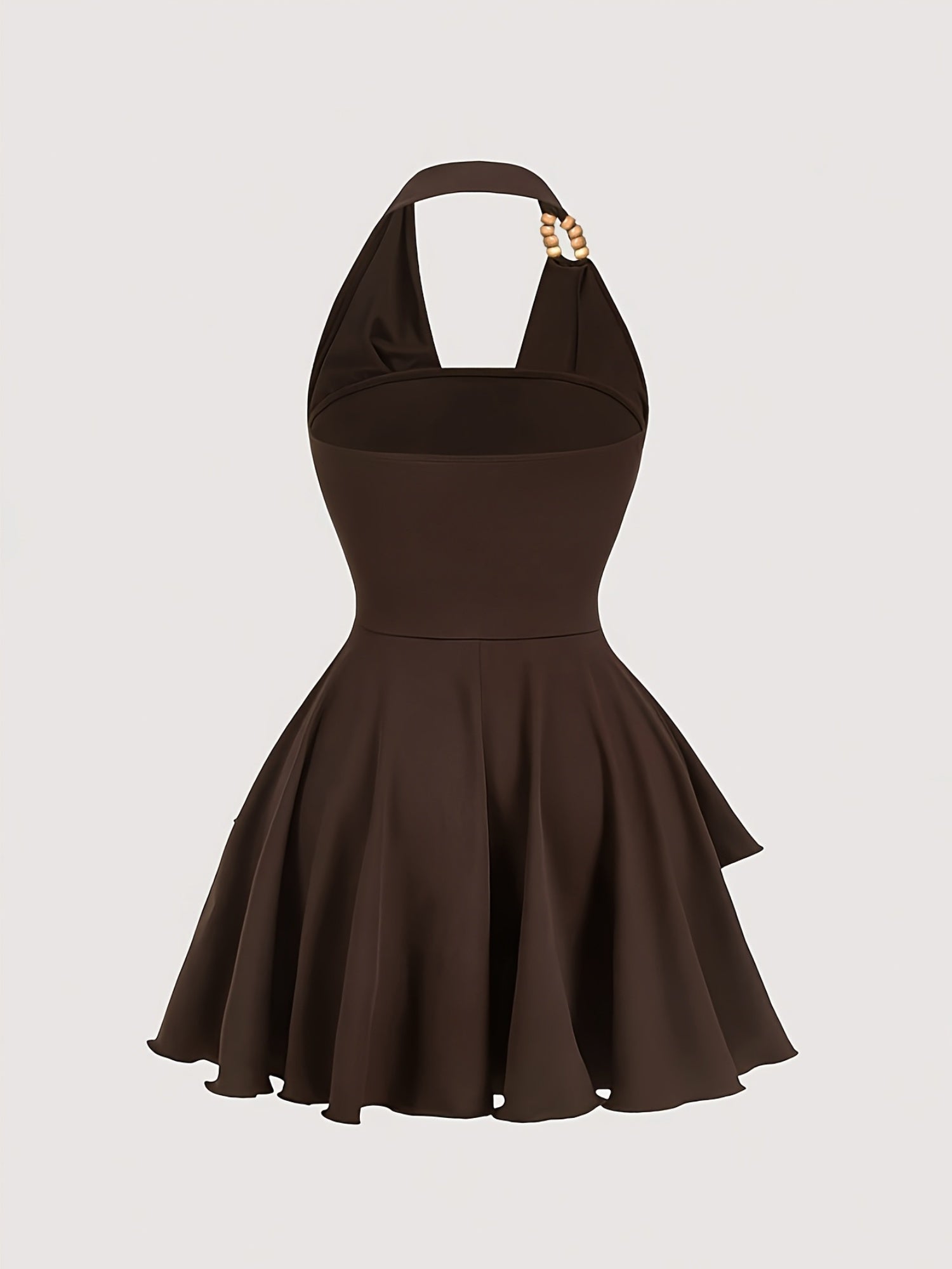 Hailey Beaded-Neck Dress