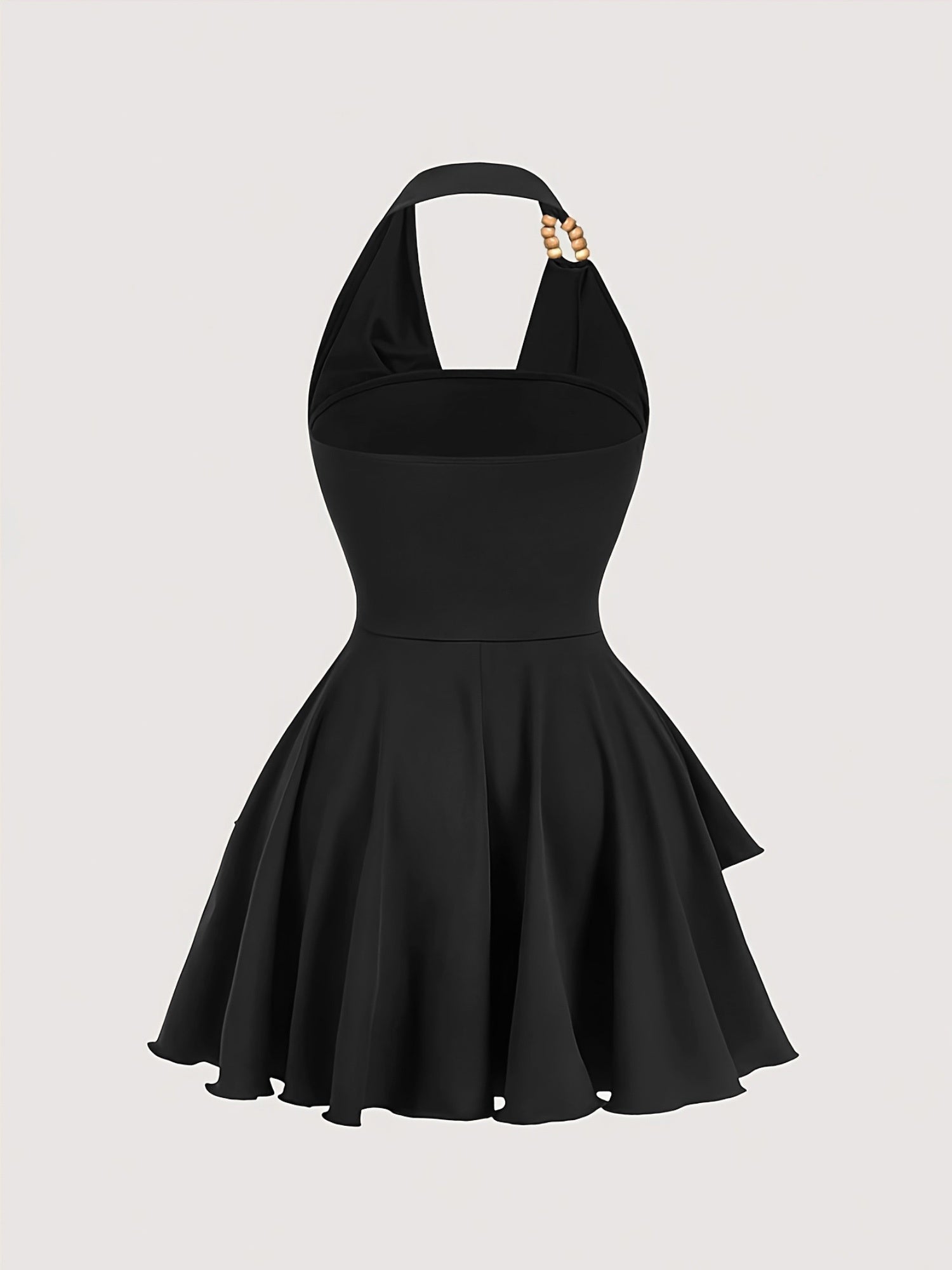 Hailey Beaded-Neck Dress