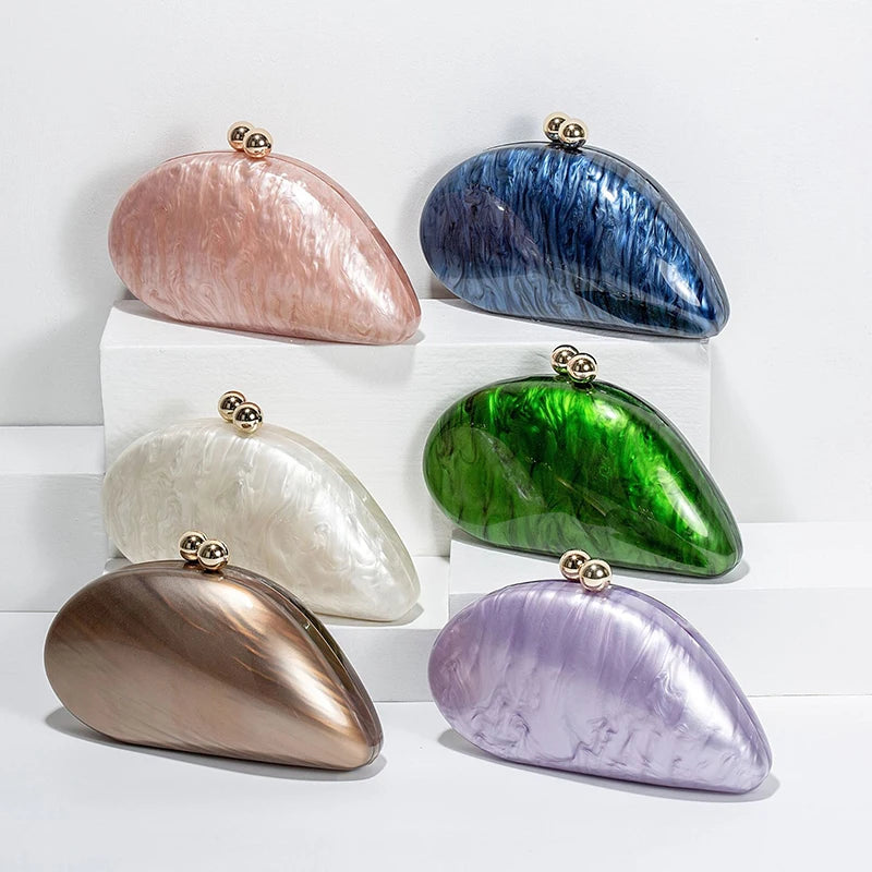 Clamshell Acrylic Purse