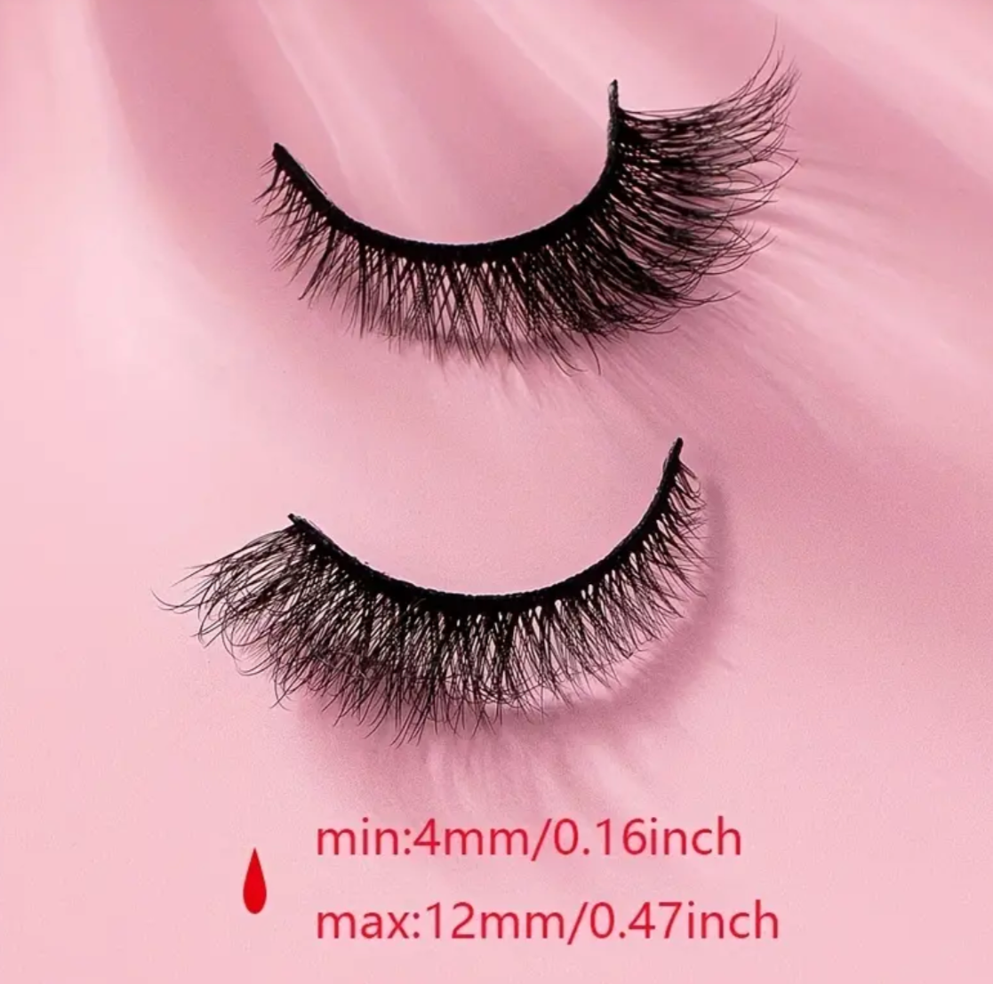 Thick Curly Lashes - Fishtail Style