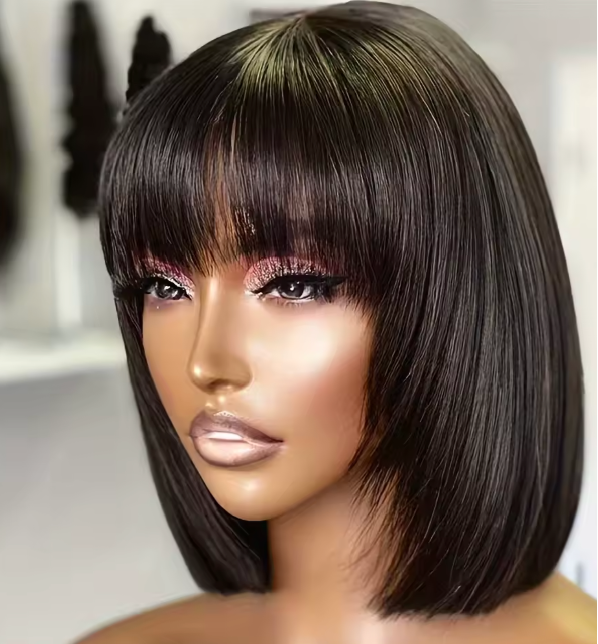 Bob Wig with Bangs