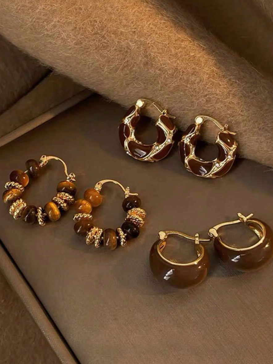 Coraline Stud/Hoop Earring Set