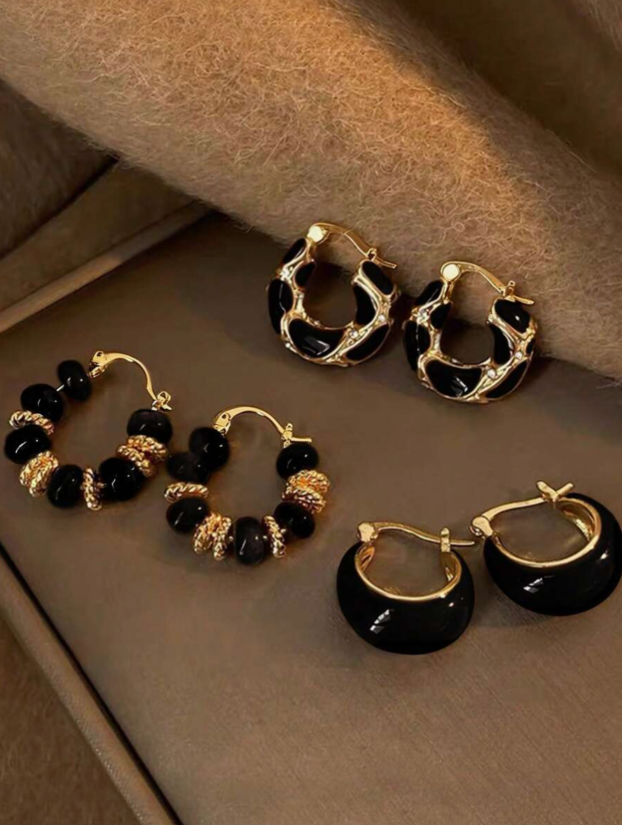 Coraline Stud/Hoop Earring Set