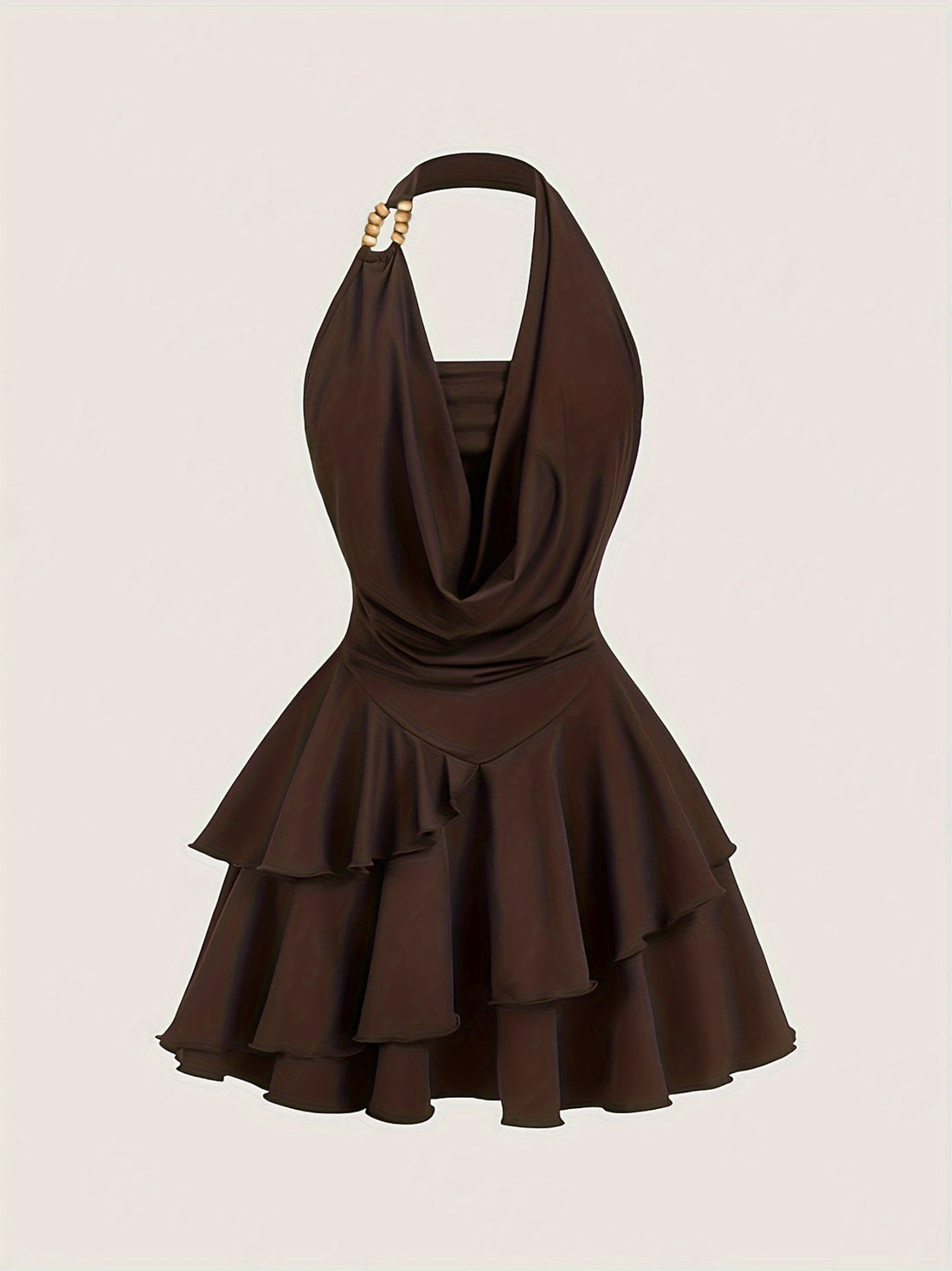Hailey Beaded-Neck Dress