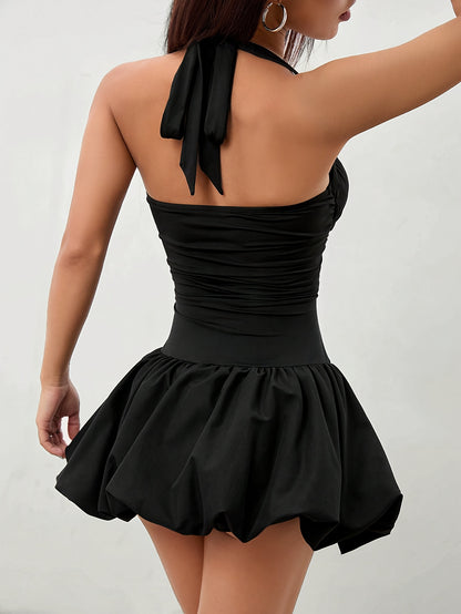 Claire Backless Halter Neck Dress