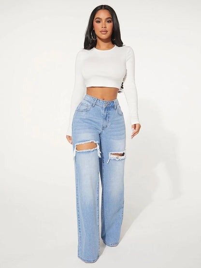 Lori Thigh Ripped Jeans