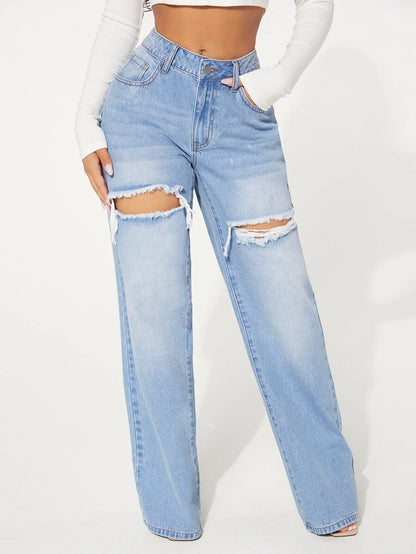 Lori Thigh Ripped Jeans
