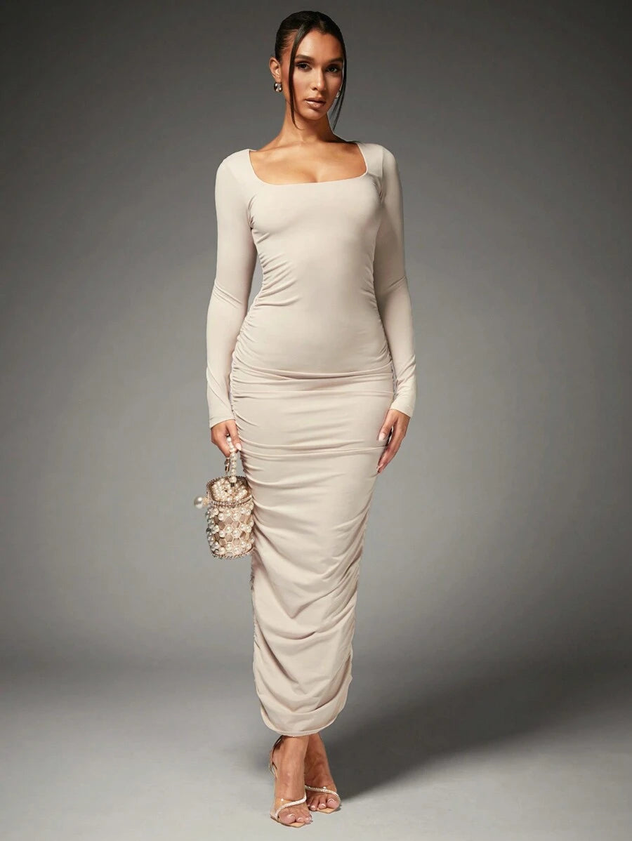 Diana Square-Neck Dress