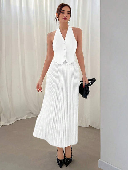 Hana Pleated Skirt Set