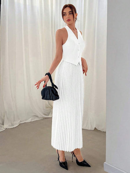 Hana Pleated Skirt Set