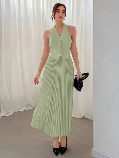Hana Pleated Skirt Set