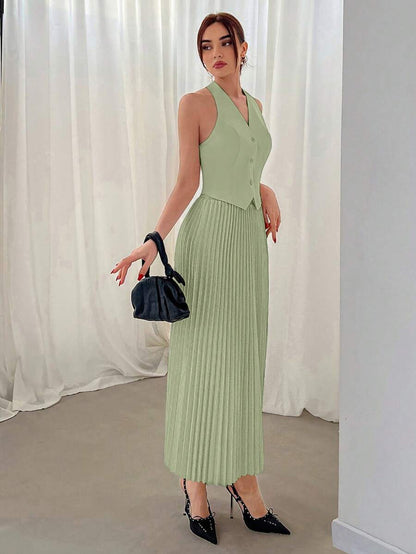 Hana Pleated Skirt Set