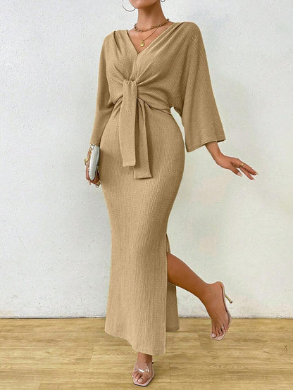 Jumanah Front-Tie Dress
