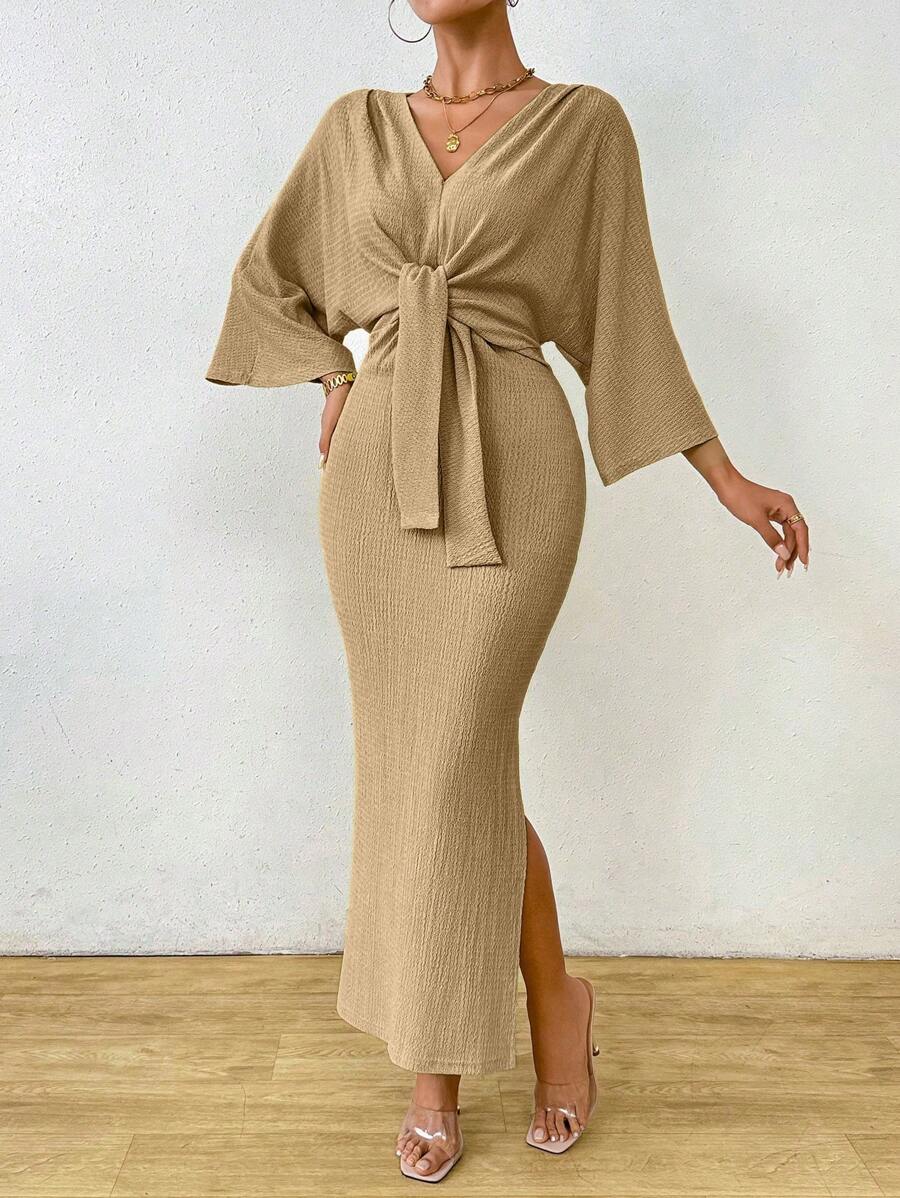 Jumanah Front-Tie Dress