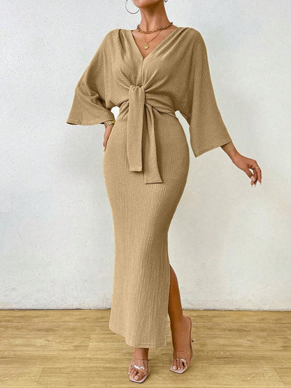 Jumanah Front-Tie Dress