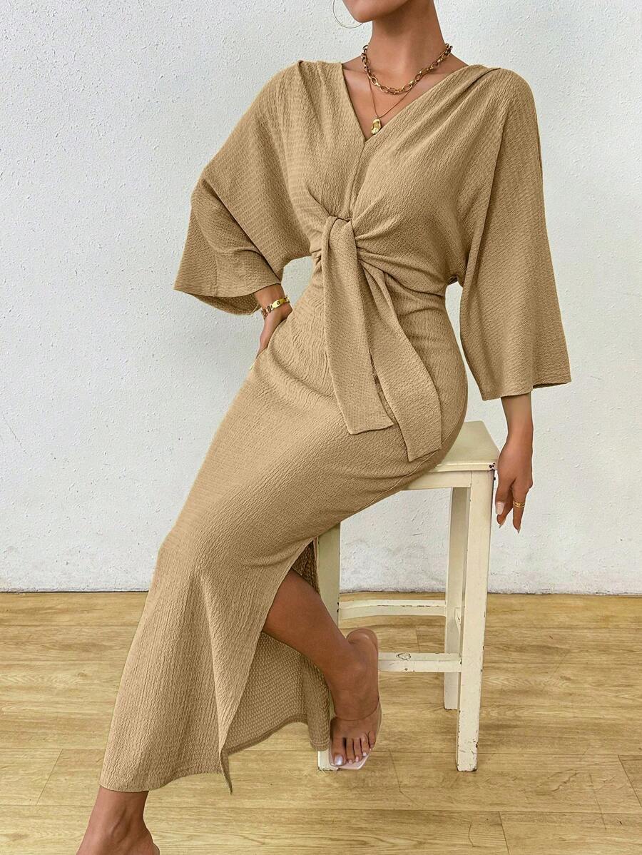 Jumanah Front-Tie Dress