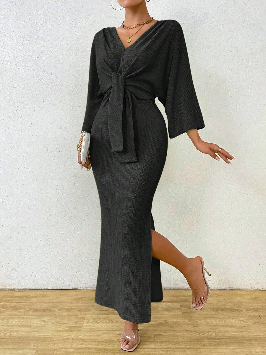 Jumanah Front-Tie Dress