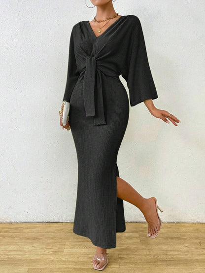 Jumanah Front-Tie Dress