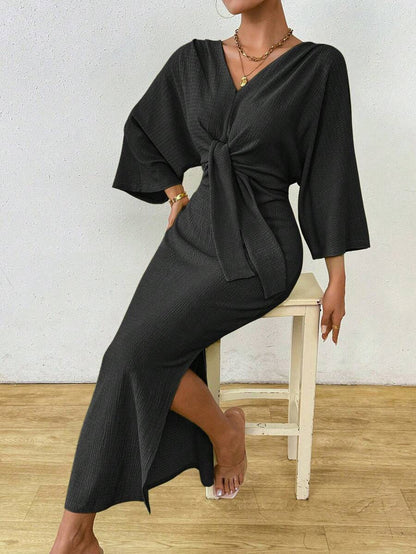 Jumanah Front-Tie Dress