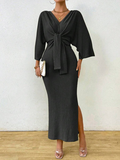 Jumanah Front-Tie Dress