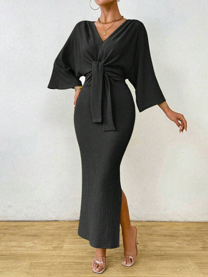 Jumanah Front-Tie Dress