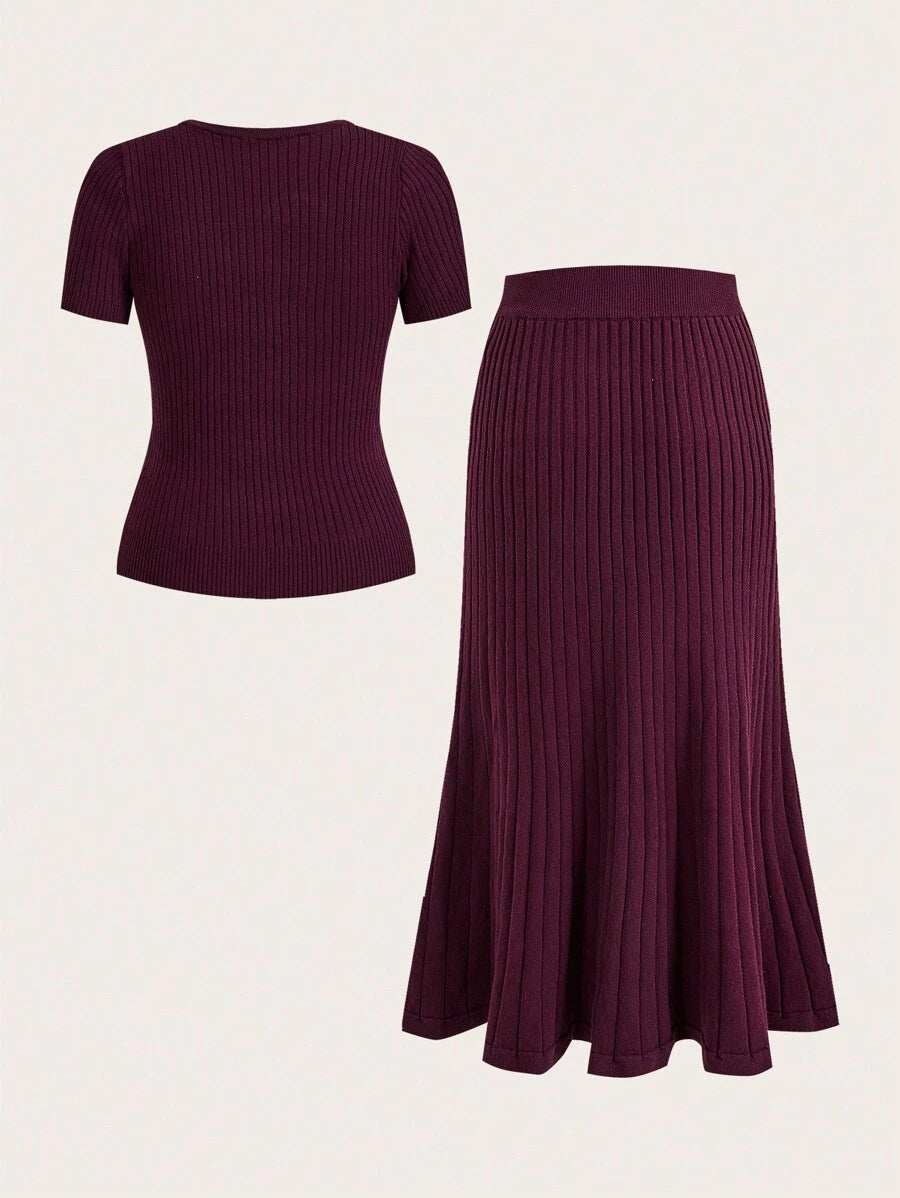 Clara Knit Skirt Set