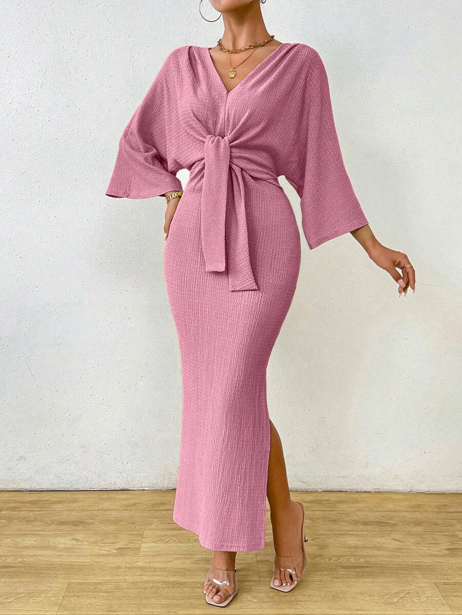 Jumanah Front-Tie Dress