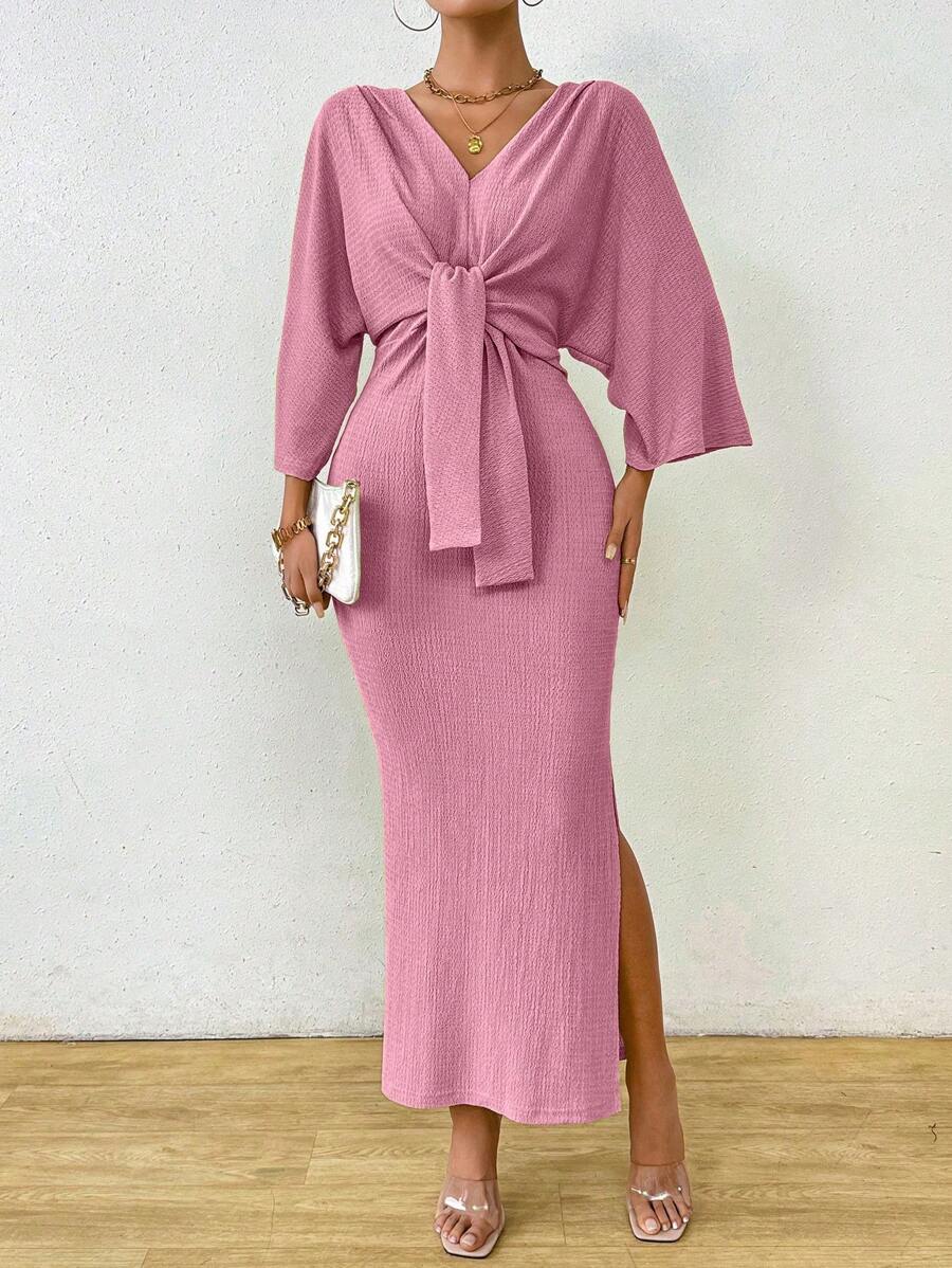 Jumanah Front-Tie Dress