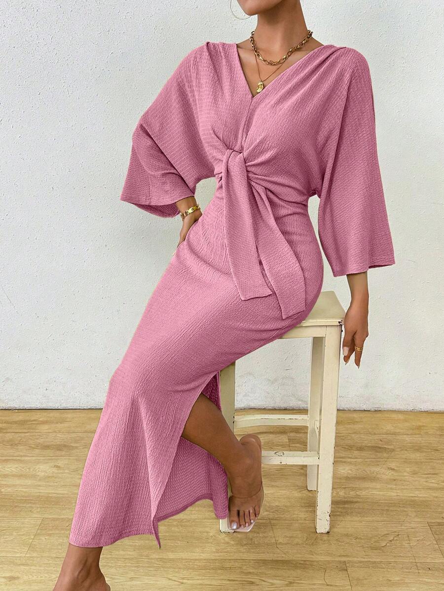Jumanah Front-Tie Dress