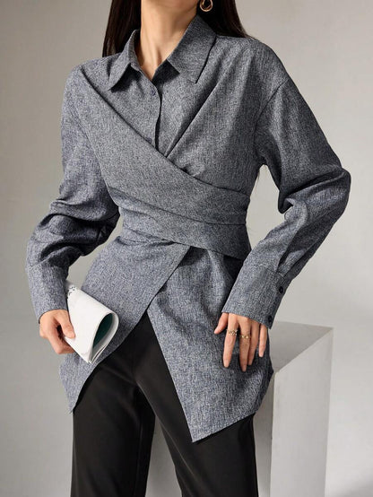 Yara Button-Back Office Shirt