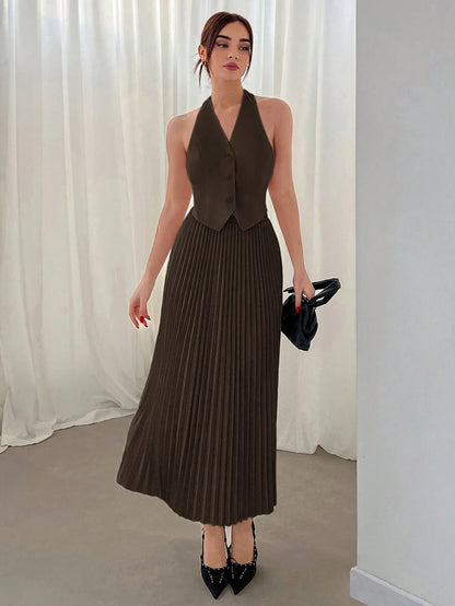 Hana Pleated Skirt Set