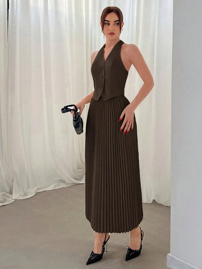 Hana Pleated Skirt Set