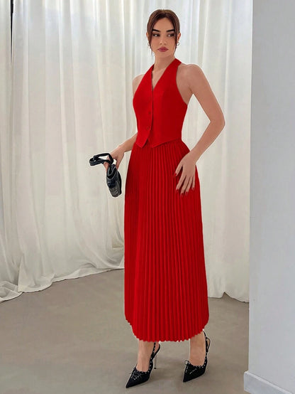 Hana Pleated Skirt Set