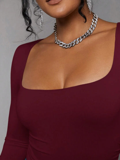 Maysa Square Neck Bodysuit
